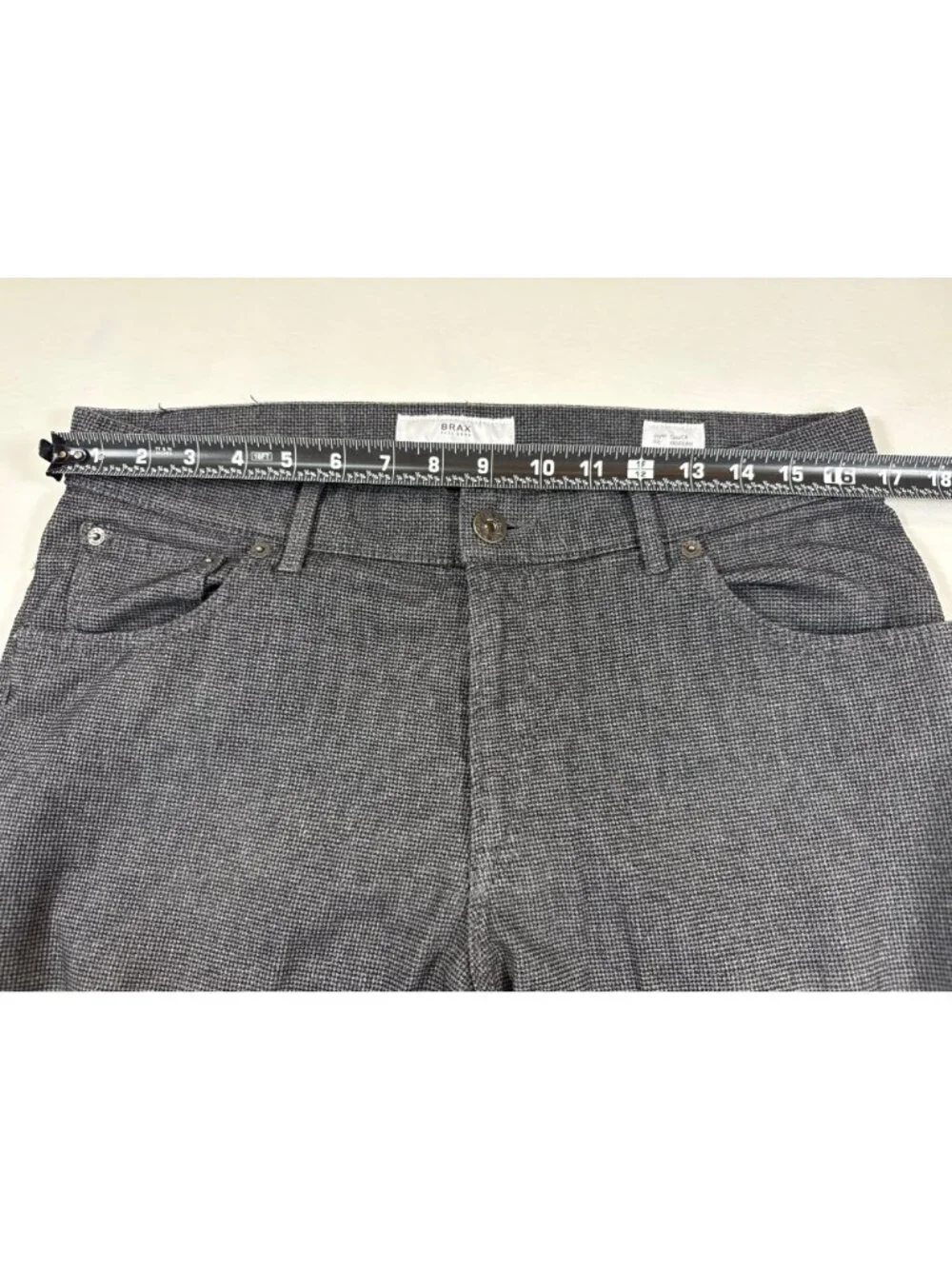 Brax Mens Modern Fit Chuck Pants Size 34/32 Gray Checkered 50 (FF660)